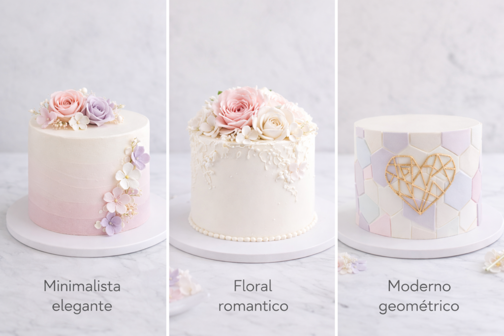 tipos de pasteles elegantes